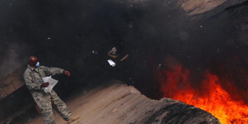 Burning of Uniforms