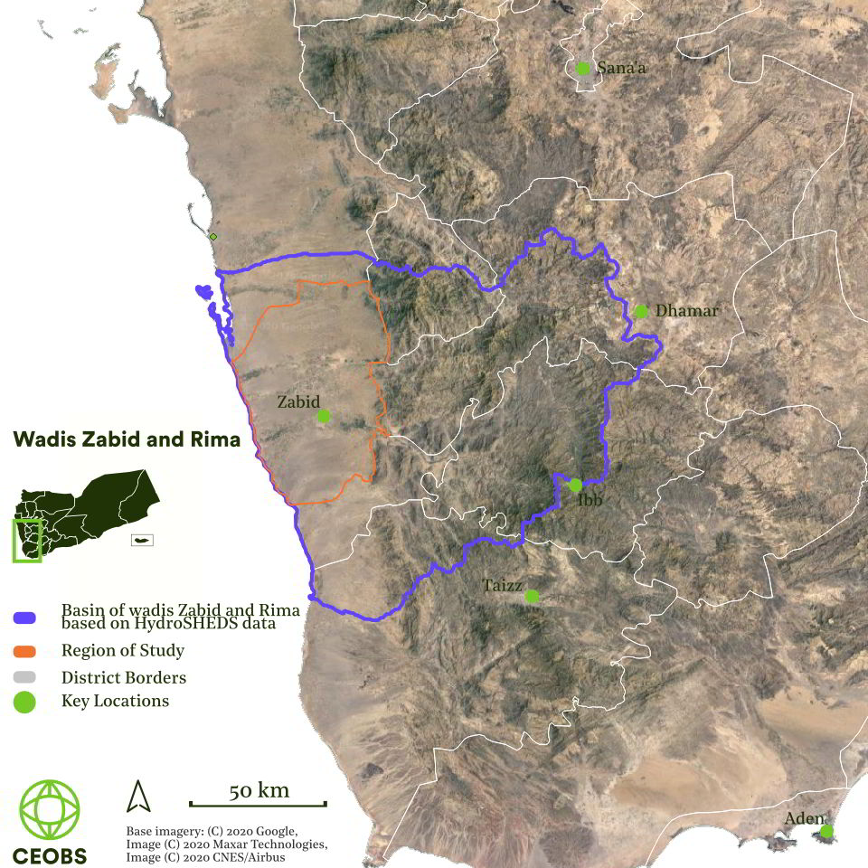 watershed Figure A1. Watershed for wadis Zabid and Rima