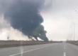 An estimated eight Russian cruise missiles hit Vinnytsia airport in Ukraine on 6th March, destroying the site and triggering huge fires from its fuel storage depot.