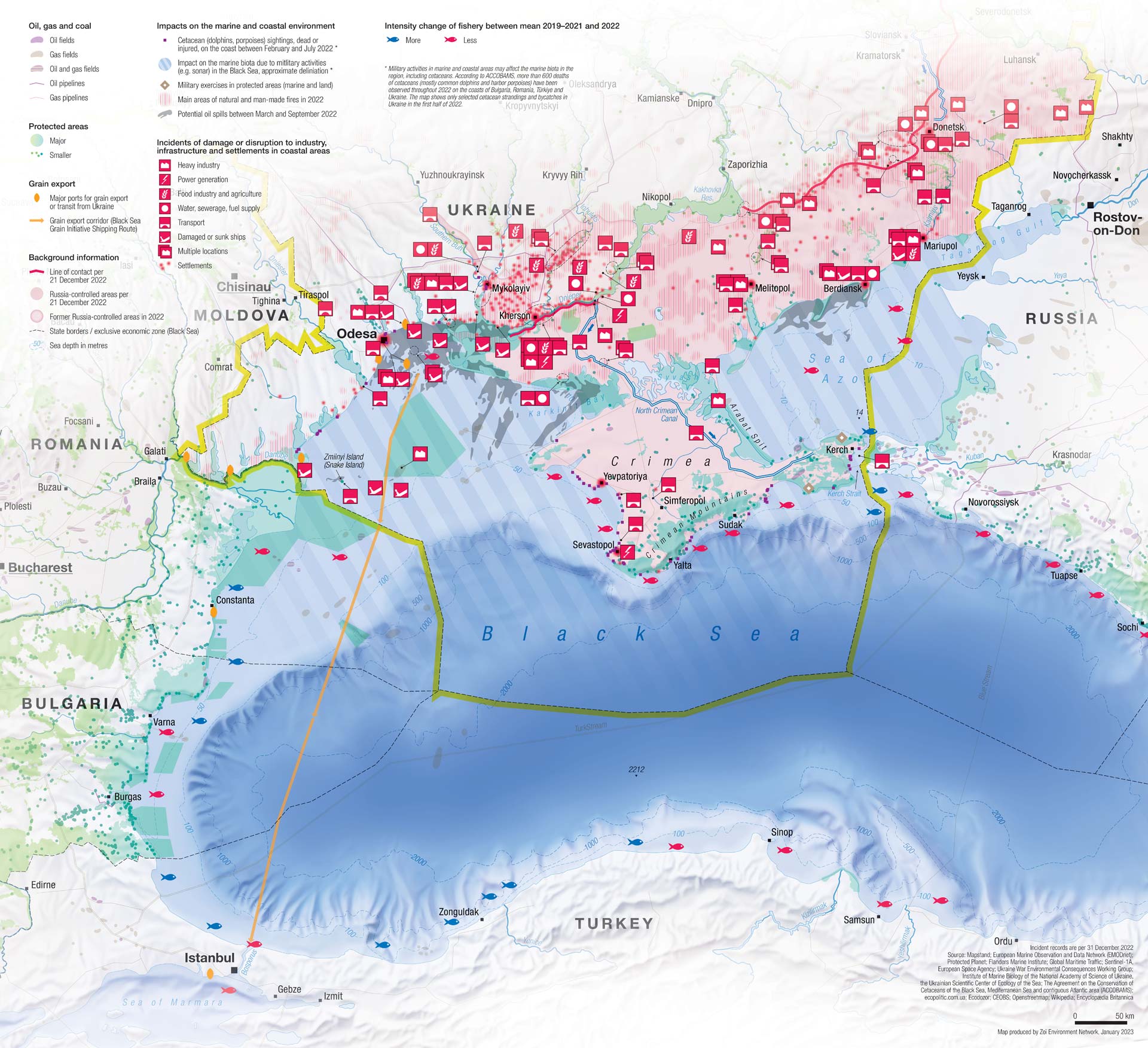 Ukraine conflict environmental briefing: The coastal and marine environment  - CEOBS