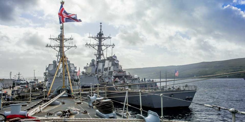 ships_navy_960 UK and UK naval vessels anchored at HM Naval Base Clyde, Scotland.