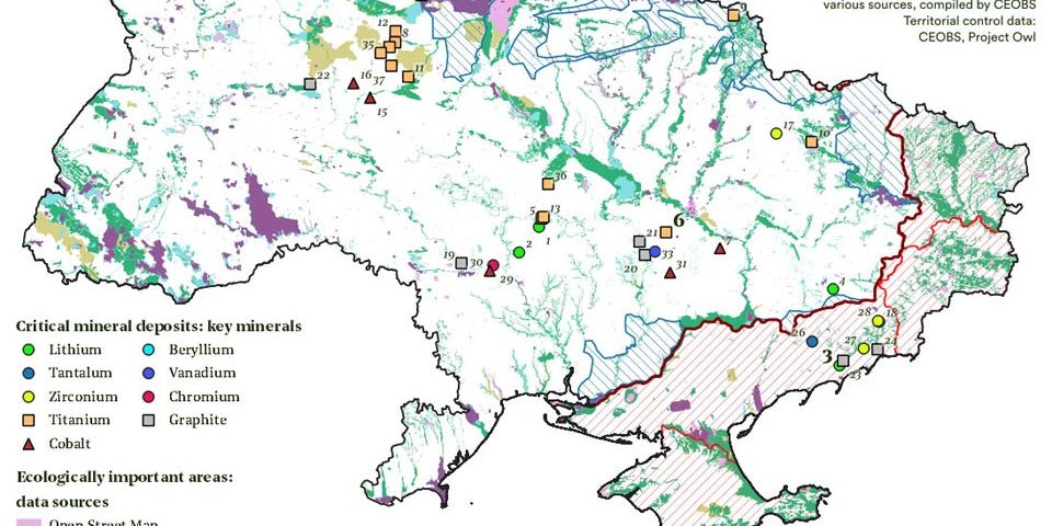 The environmental risks from a critical minerals rush in Ukraine - CEOBS