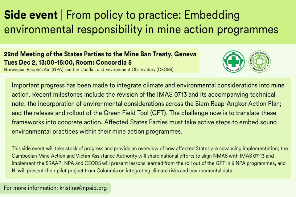 Event flyer, text matches page content